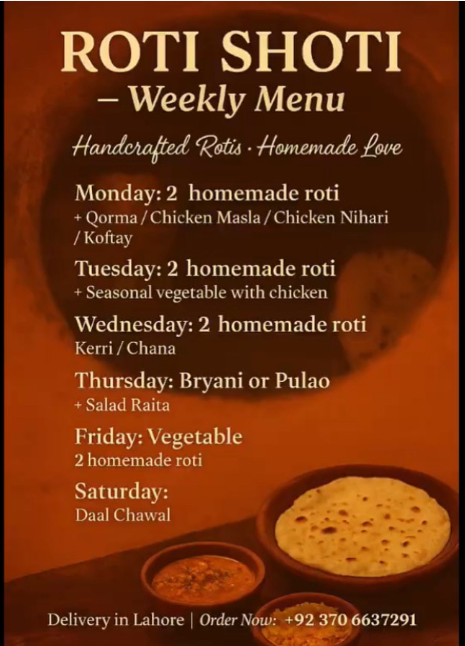 Weekly Menu